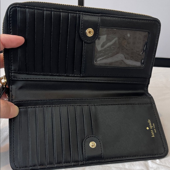 Kate Spade Black Leather Wallet - Picture 7 of 11